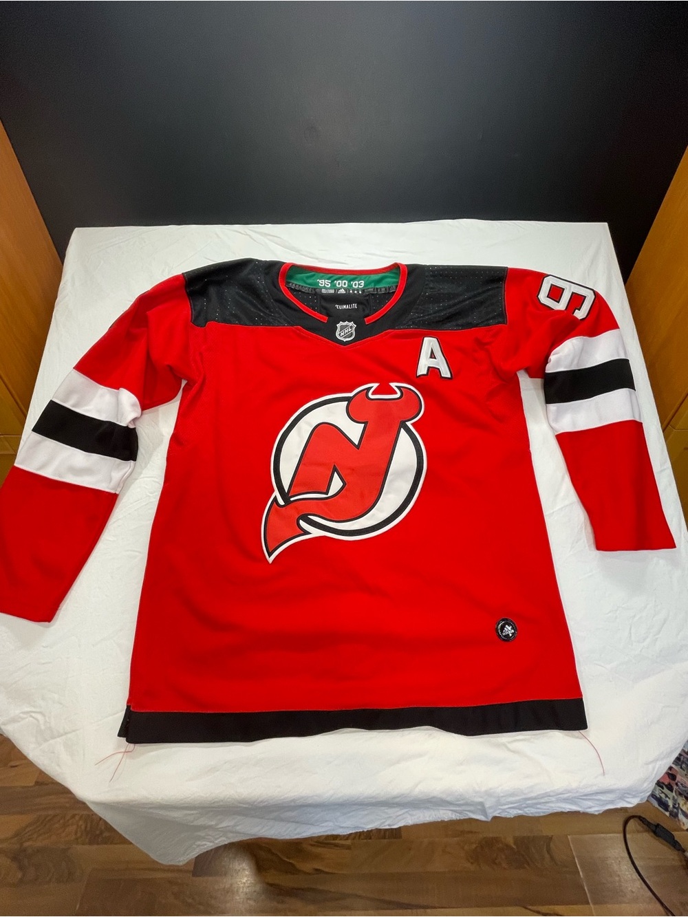 New Jersey Devils Red NHL #9 Hall Jersey A